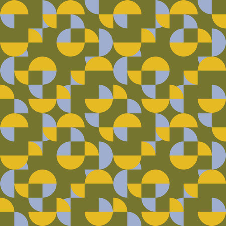 Simple and elegant geometric shapes will decorate any surface or thing and make it attractive. Rounded seamless pattern for prints, textile, web, advertising and any design projects.のイラスト素材