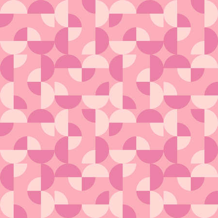 Simple and elegant geometric shapes will decorate any surface or thing and make it attractive. Rounded seamless pattern for prints, textile, web, advertising and any design projects.のイラスト素材