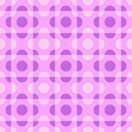 Simple and elegant geometric shapes will decorate any surface or thing and make it attractive. Rounded seamless pattern for prints, textile, web, advertising and any design projects.のイラスト素材