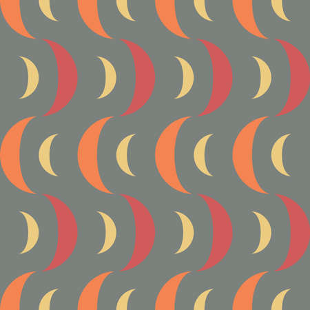 Simple and clear geometric shapes will decorate any surface or thing and make it attractive. Abstract seamless pattern for prints, textile, web, advertising and any design projects.のイラスト素材