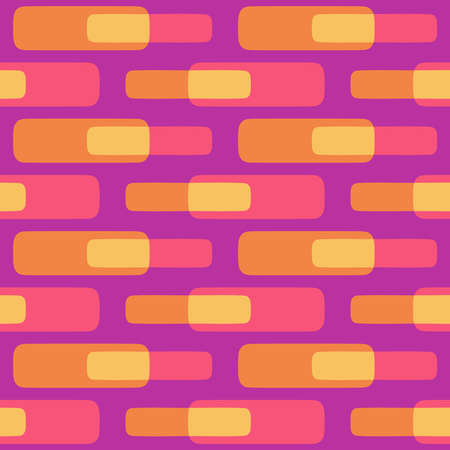 Simple and elegance shapes will decorate any surface or thing and make it attractive. Motley abstract seamless pattern for prints, textile, web, advertising and any design projects.のイラスト素材