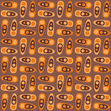 Simple and elegance shapes will decorate any surface or thing and make it attractive. Motley abstract seamless pattern for prints, textile, web, advertising and any design projects.のイラスト素材