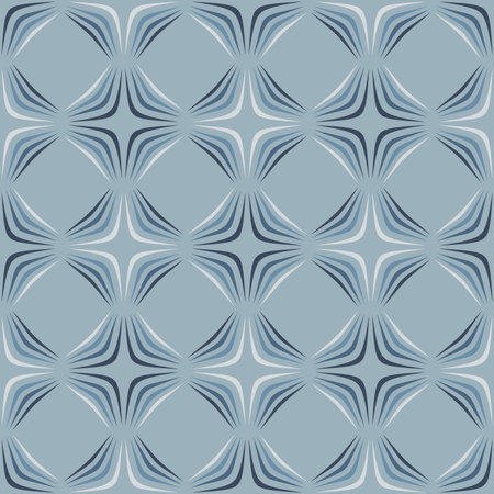 Simple and elegant ornament of abstract lines for decorating any surface. Seamless stroke pattern for prints, textile, web, advertising and any design projects.のイラスト素材