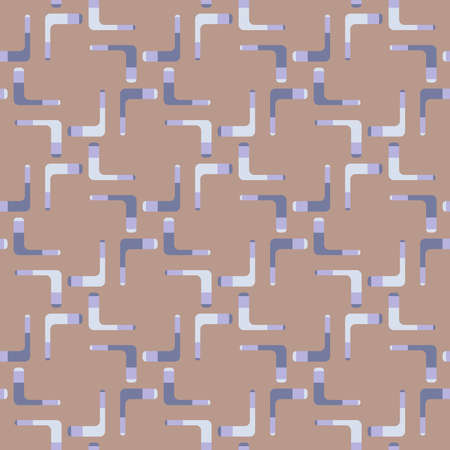 Simple soft geometric shapes will decorate any surface or thing and make it attractive. Abstract seamless pattern for prints, textile, web, advertising and any design projects.のイラスト素材