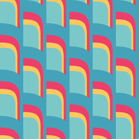 Simple and elegant abstract ornament will decorate any surface or thing and make it attractive. Seamless pattern for prints, textile, web, advertising and any design projects.のイラスト素材