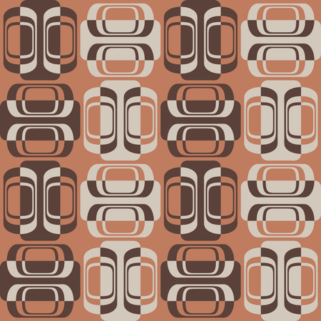 Simple and elegant abstract ornament will decorate any surface or thing and make it attractive. Seamless pattern for prints, textile, web, advertising and any design projects.のイラスト素材