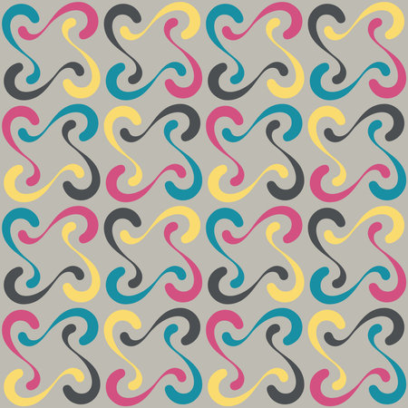 Seamless swirl pattern for prints, textile, web, advertising and any design projects. Simple and elegant traditional ornament will decorate any surface or thing and make it attractive.のイラスト素材