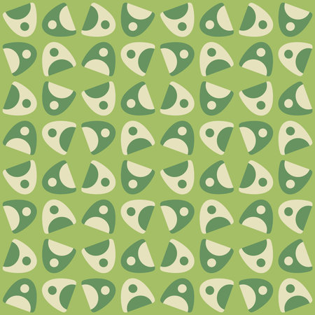 Simple and elegant rounded abstract ornament will decorate any surface or thing and make it attractive. Seamless pattern for prints, textile, web, advertising and any design projects.のイラスト素材