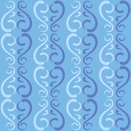 Seamless swirl pattern for prints, textile, web, advertising and any design projects. Simple and elegant traditional ornament will decorate any surface or thing and make it attractive.のイラスト素材