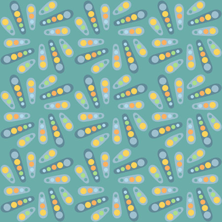 Timeless spotted ornament will decorate every surface or thing and make it attractive and unique. Spotty seamless pattern for prints, textiles, web, adv and any design projects.のイラスト素材