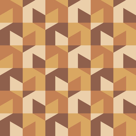 The clear shapes of a simple geometric ornament will decorate every surface or thing and make it attractive and unique. Seamless pattern for prints, textiles, web, adv and any design projects.のイラスト素材