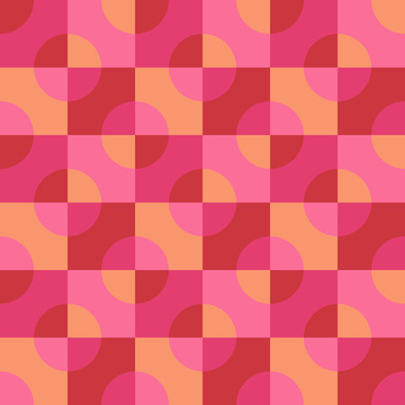 The clear shapes of a simple geometric ornament will decorate every surface or thing and make it attractive and unique. Seamless pattern for prints, textiles, web, adv and any design projects.のイラスト素材