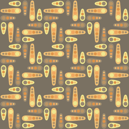 Timeless spotted ornament will decorate every surface or thing and make it attractive and unique. Spotty seamless pattern for prints, textiles, web, adv and any design projects.のイラスト素材