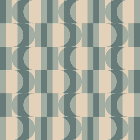 Simple and clear geometric shapes will decorate every surface or thing and make it attractive and unique. Abstract seamless pattern for prints, textile, web, adv and any design projects.のイラスト素材