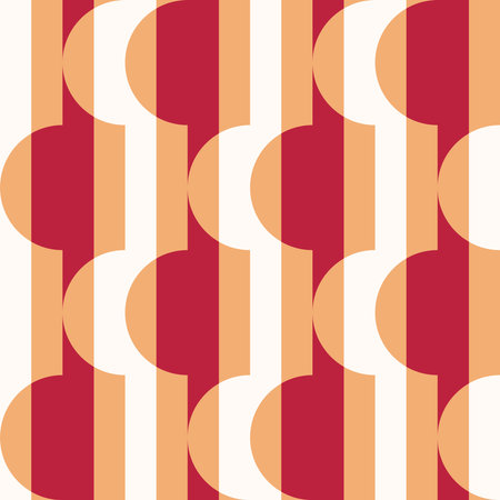 Simple and clear geometric shapes will decorate every surface or thing and make it attractive and unique. Abstract seamless pattern for prints, textile, web, adv and any design projects.のイラスト素材
