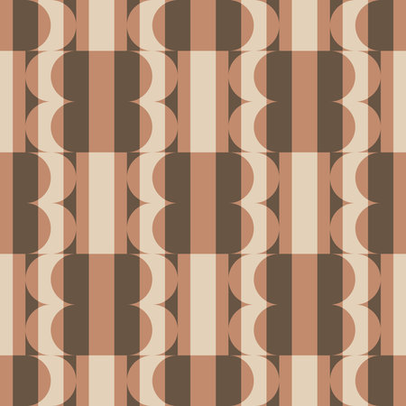Simple and clear geometric shapes will decorate every surface or thing and make it attractive and unique. Abstract seamless pattern for prints, textile, web, adv and any design projects.のイラスト素材