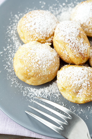 Traditional danish pancakes - ebelskiversの写真素材