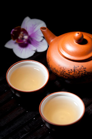 Spa concept with green teaの写真素材