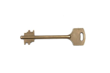 Modern key isolated on white background.の写真素材