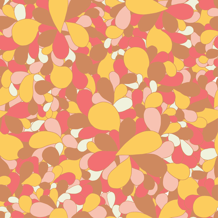 Abstract cute kids droplet design pattern seamless backdrop wallpaper.のイラスト素材
