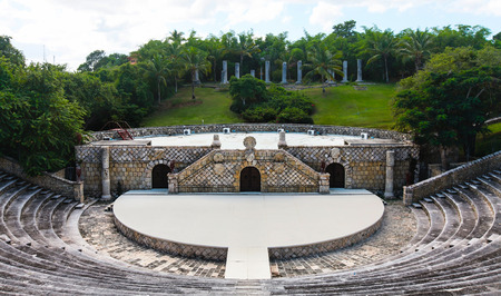 Amphitheater in the artist village of Altos de Chavon, Dominican Republic, the Caribbeanの写真素材