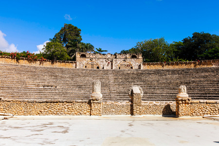 Amphitheater in the artist village of Altos de Chavon, Dominican Republic, the Caribbeanの写真素材