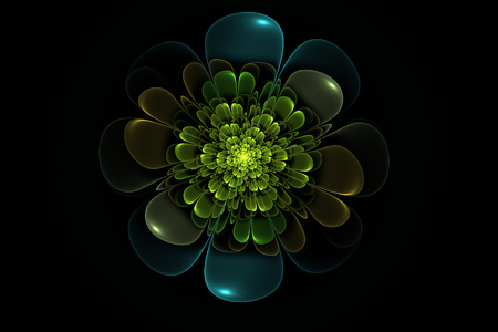 Floral Random Fractalの写真素材