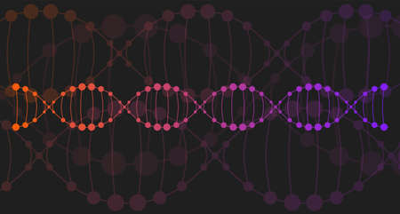 Infected the structure of DNAのイラスト素材