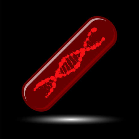 For medical design. Biotechnology genome chromosome.のイラスト素材