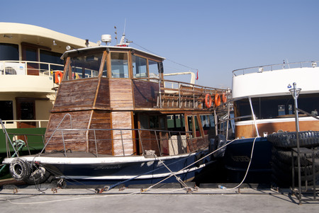 Small boats in the harbourのeditorial素材