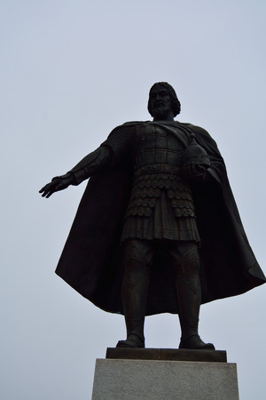 SERPUKHOV, 03.05.2015 -  Vladimir the brave prince monument in Serpukhov, Russiaのeditorial素材