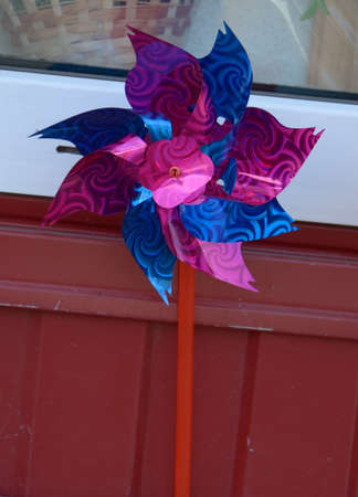 wind catcher toy on the shelf for saleの写真素材