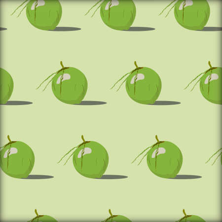 seamless coconut pattern. Coconut repeat pattern wallpaper. Repeat pattern background.のイラスト素材