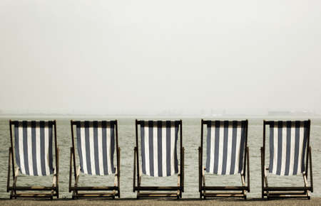 Deckchairsの写真素材