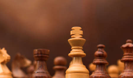Chess, King is Challengedの写真素材