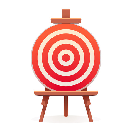 Arch target icon. Cartoon of arch target vector icon for web design isolated on white backgroundのイラスト素材