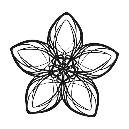 Exotic flower icon. Simple illustration of exotic flower vector icon for web design isolated on white backgroundのイラスト素材