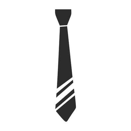 Necktie clothes icon. Simple illustration of necktie clothes vector icon for web design isolated on white backgroundのイラスト素材