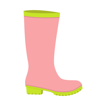 Rubber boot icon. Flat illustration of rubber boot vector icon for web designのイラスト素材