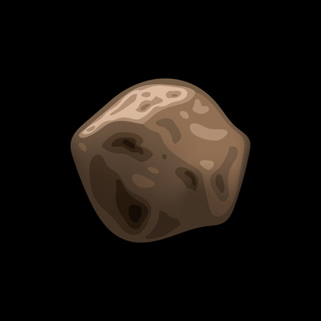 Brown space stone icon. Isometric of brown space stone vector icon for web design isolated