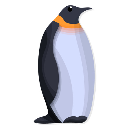Penguin icon. Cartoon of penguin vector icon for web design isolatedのイラスト素材