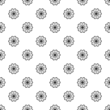 Top view calendula pattern seamless repeat background for any web designのイラスト素材