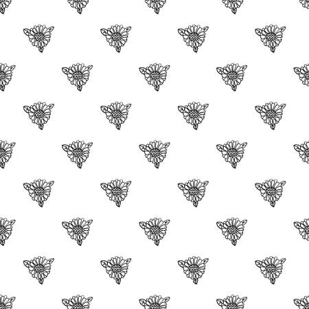 Wild calendula pattern seamless repeat background for any web designの写真素材