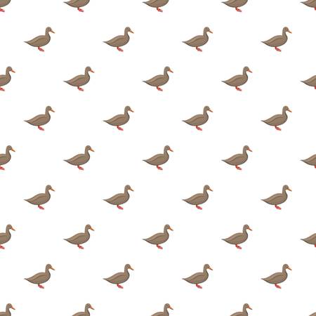 Brown duck pattern seamless repeat background for any web designのイラスト素材