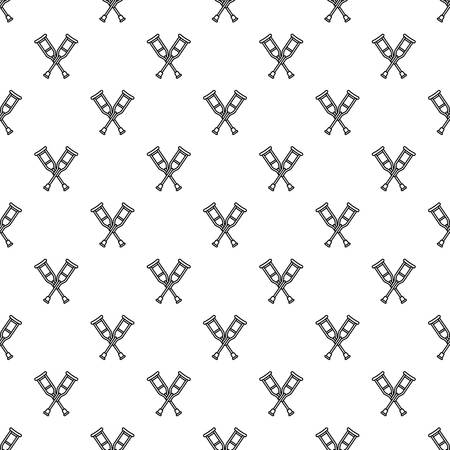 Wood crutches pattern seamless repeat background for any web designの写真素材