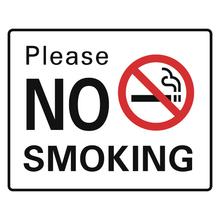 Please no smoking icon. Simple illustration of please no smoking vector icon for web design isolated on white backgroundのイラスト素材