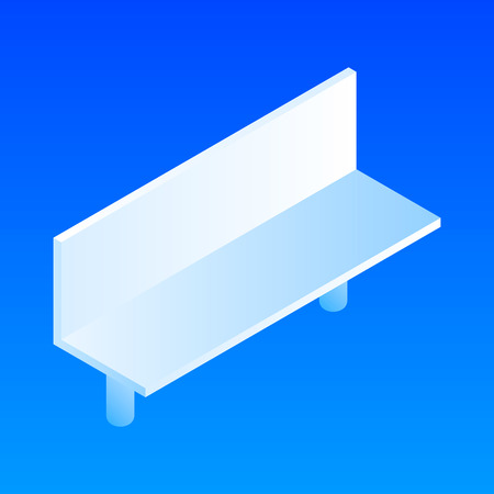 Park bench icon. Isometric of park bench icon for web design isolatedの写真素材