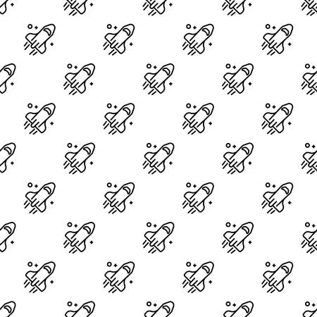 Space rocket pattern seamless repeat background for any web designのイラスト素材