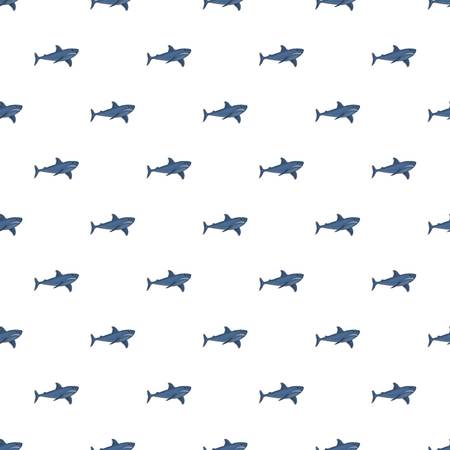 Blue shark pattern seamless repeat background for any web designの写真素材