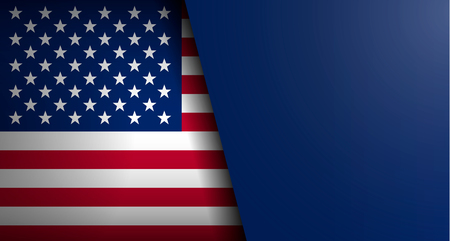 American flag vector background with form for text for any web designのイラスト素材